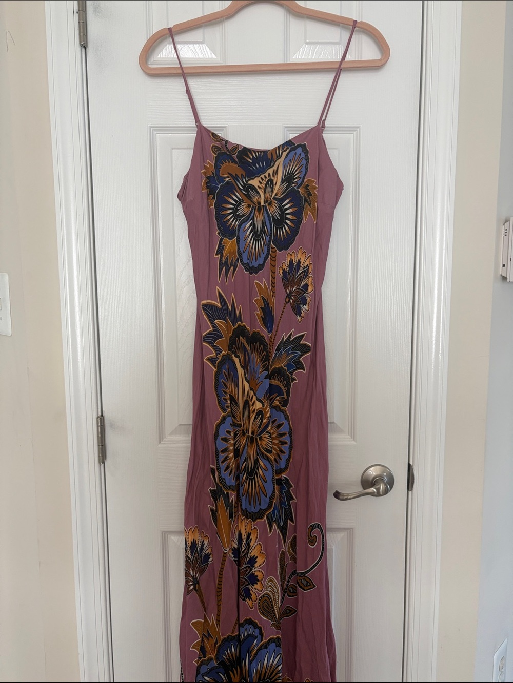 Pink Maxi Floral LENZING™ ECOVERO™ Viscose Slip Maxi Dress - Picture 2 of 3